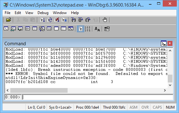windbg